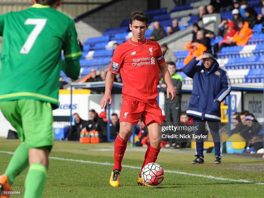 Liverpool v Sunderland: Barclays U21 Premier League