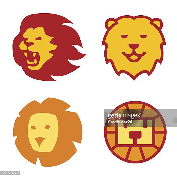 lion symbole - lion tattoo stock-grafiken, -clipart, -cartoons und -symbole