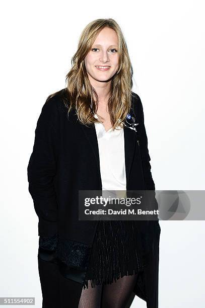 Olympia Campbell attends the Serpentine Future Contemporaries x Harrods Party 2016 at The Serpentine Sackler Gallery on February 20, 2016 in London,...