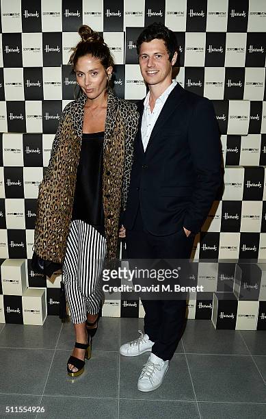 Quentin Jones and George Northcott attend the Serpentine Future Contemporaries x Harrods Party 2016 at The Serpentine Sackler Gallery on February 20,...
