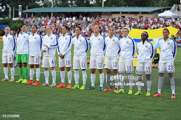 Christie Rampone, Hope Solo, Sydney Leroux, Becky Sauerbrunn, Carli Lloyd, Ali Krieger, Lauren Holiday, Alex Morgan, Megan Rapinoe, Crystal Dunn and...