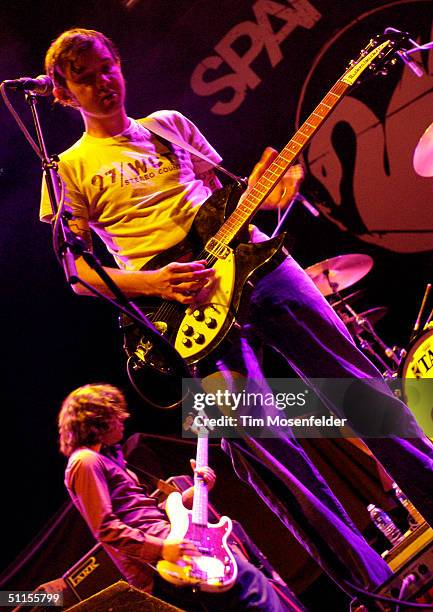 Jim Ward and Sparta perform in support of the bands Porcelain release at H.P. Pavilion on August 9, 2004 in San Jose, California.