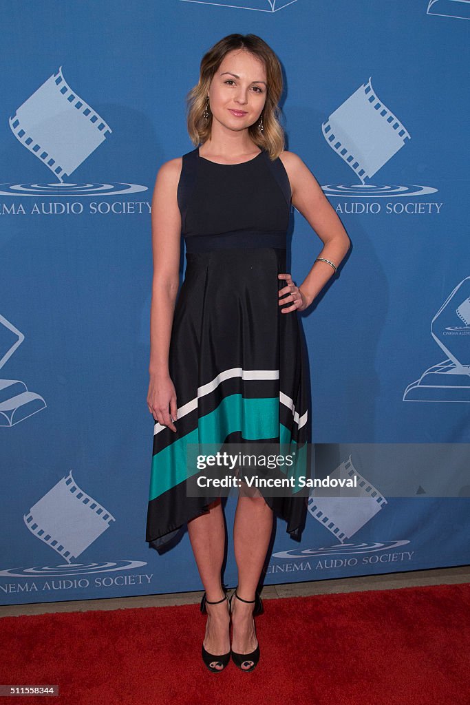 52nd Annual Cinema Audio Society Awards - Arrivals