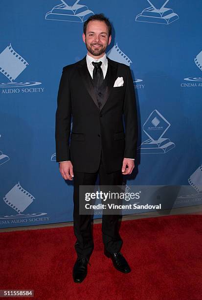 Michael P. Clark attends the 52nd Annual Cinema Audio Society Awards at Millennium Biltmore Hotel on February 20, 2016 in Los Angeles, California.