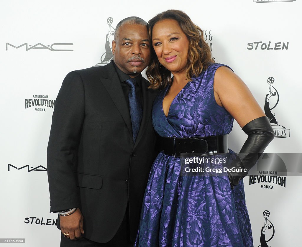 Actor LeVar Burton and wife Stephanie Cozart Burton arrives at the