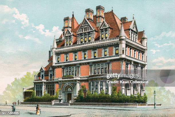 The Cornelius Vanderbilt II House, West 57th Street, New York City, USA, circa 1885.