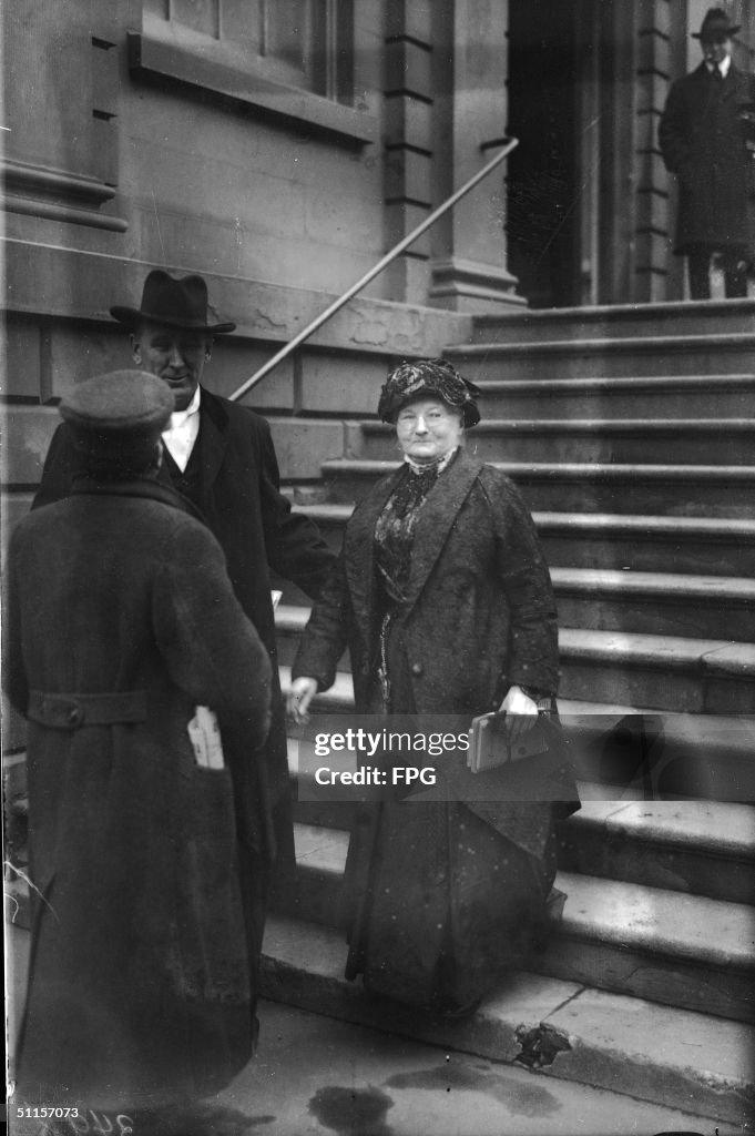 Mother Jones On Staircase