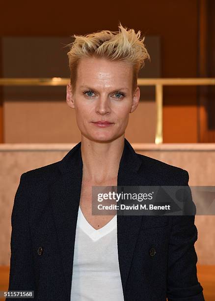 Anna Freemantle attends the Paul Smith AW16 Show at Royal College Of Physicians on February 21, 2016 in London, England.