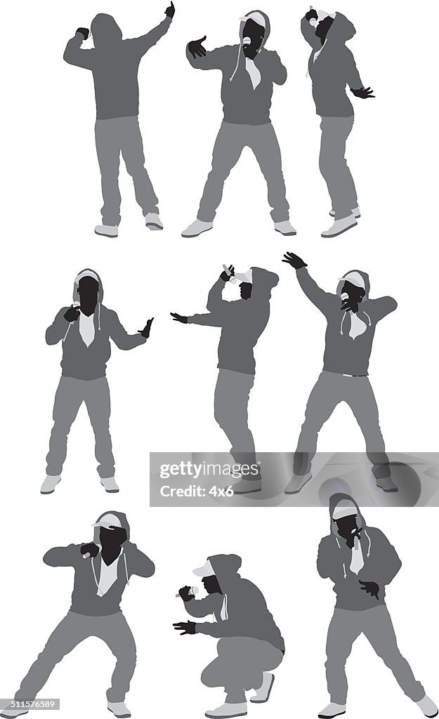 Sus Rapper Pose Rapper In Various Poses High-Res Vector Graphic - Getty Images