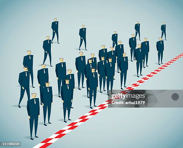 boundary - crossing lines stock illustrations