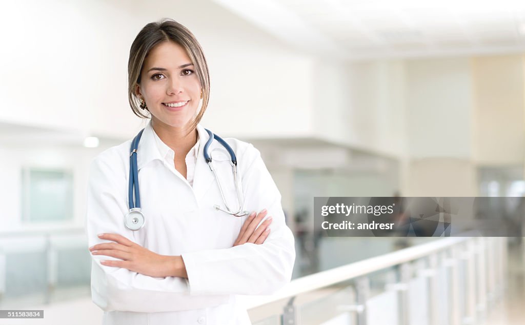 Doctor working at the hospital