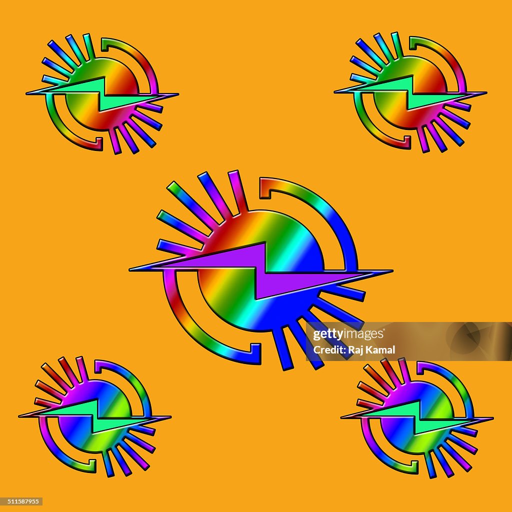 Fantasy Shapes Pattern Creative Abstract Design High-Res Vector Graphic ...