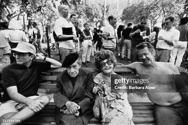 Wigstock, an annual outdoor drag festival in Union Square Park, New York City, 2nd September 1991.