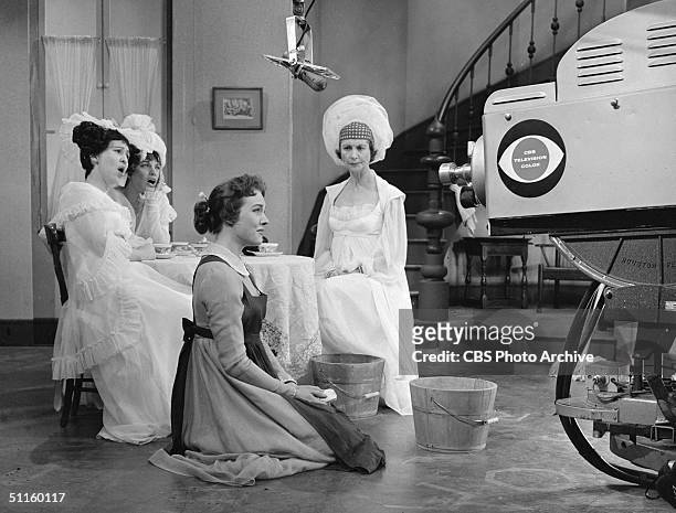 British actress Julie Andrews , as Cinderella, and American actresses Alice Ghostley and Kaye Ballard, as the Stepsisters, and Ilka Chase , as the...