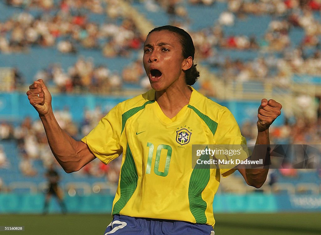 Womens Football Prelims Brazil v Australia