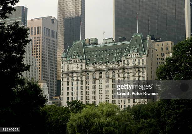 The Plaza Hotel is seen August 11, 2004 in New York City.