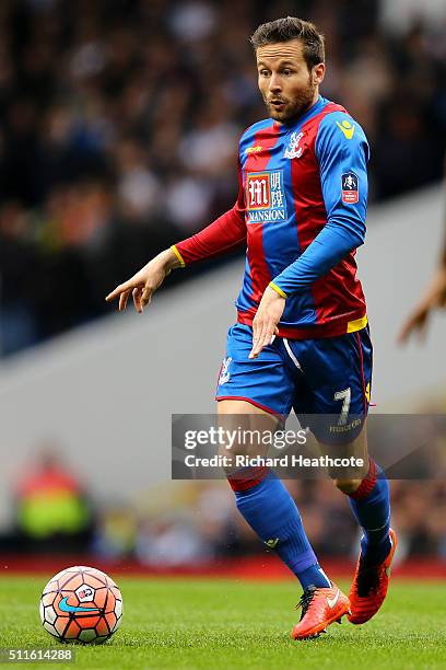 Yohan Cabaye of Crystal Palace in action during The Emirates FA Cup Fifth Round match between Tottenham Hotspur and Crystal Palace at White Hart Lane...