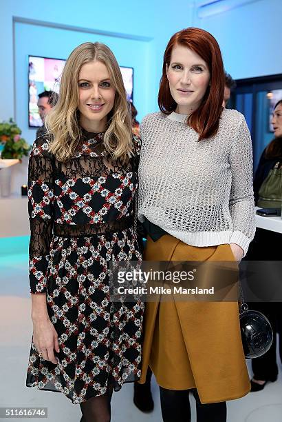 Donna Air and Co-Founder of rewardStyle and LIKEtoKNOW.it Amber Venz Box attend as rewardStyle host a London Fashion Week Party at IceTank on...