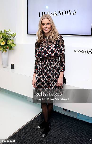 Donna Air attends as rewardStyle host a London Fashion Week Party at IceTank on February 21, 2016 in London, England.