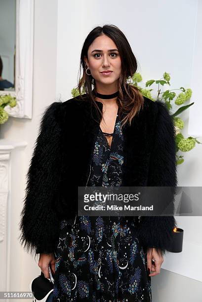 Bloggers Soraya Bakhitar attends as rewardStyle host a London Fashion Week Party at IceTank on February 21, 2016 in London, England.