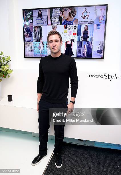 Jake Rosenberg attends as rewardStyle host a London Fashion Week Party at IceTank on February 21, 2016 in London, England.