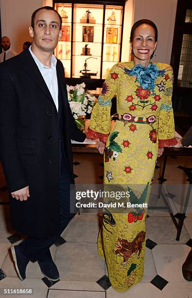 Alex Dellal and Andrea Dellal attend as mytheresa.com and Burberry celebrate the new MYT Woman at Thomas's on February 21, 2016 in London, England.