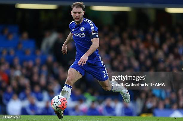 Branislav Ivanovic of Chelsea during the Emirates FA Cup match between Chelsea and Manchester City at Stamford Bridge on February 21, 2016 in London,...