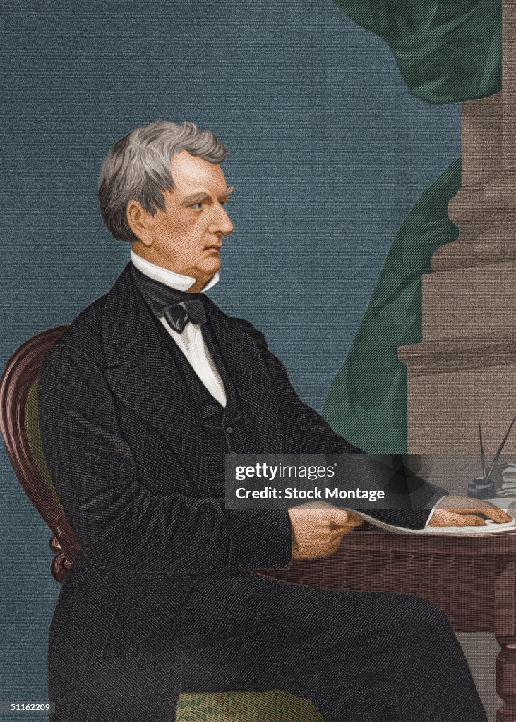 Engraved Portrait Of William Henry Seward