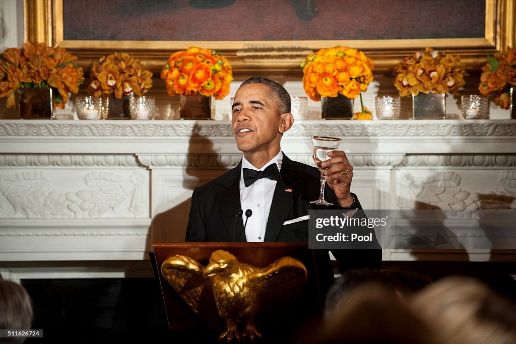President Obama Delivers Remarks At The National Governors Association Dinner And Reception