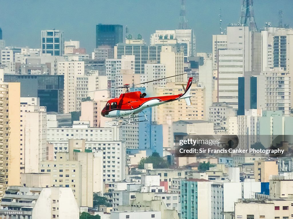 Helicopter, fastest means of transport, Sao Paulo