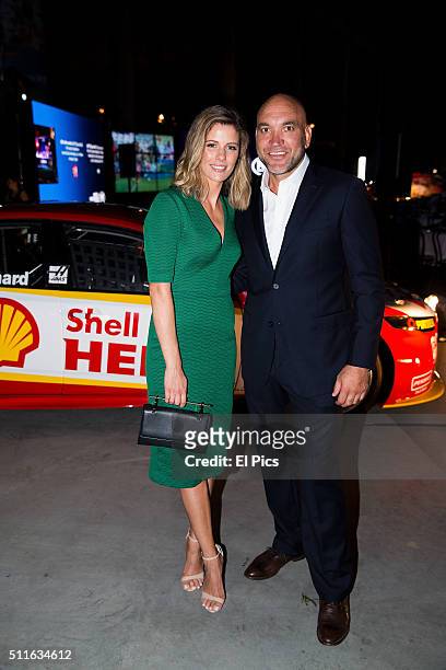 Lara Pitt, Gordon Tallis attend the Fox Sports 2016 launch on February 22, 2016 in Sydney, Australia.