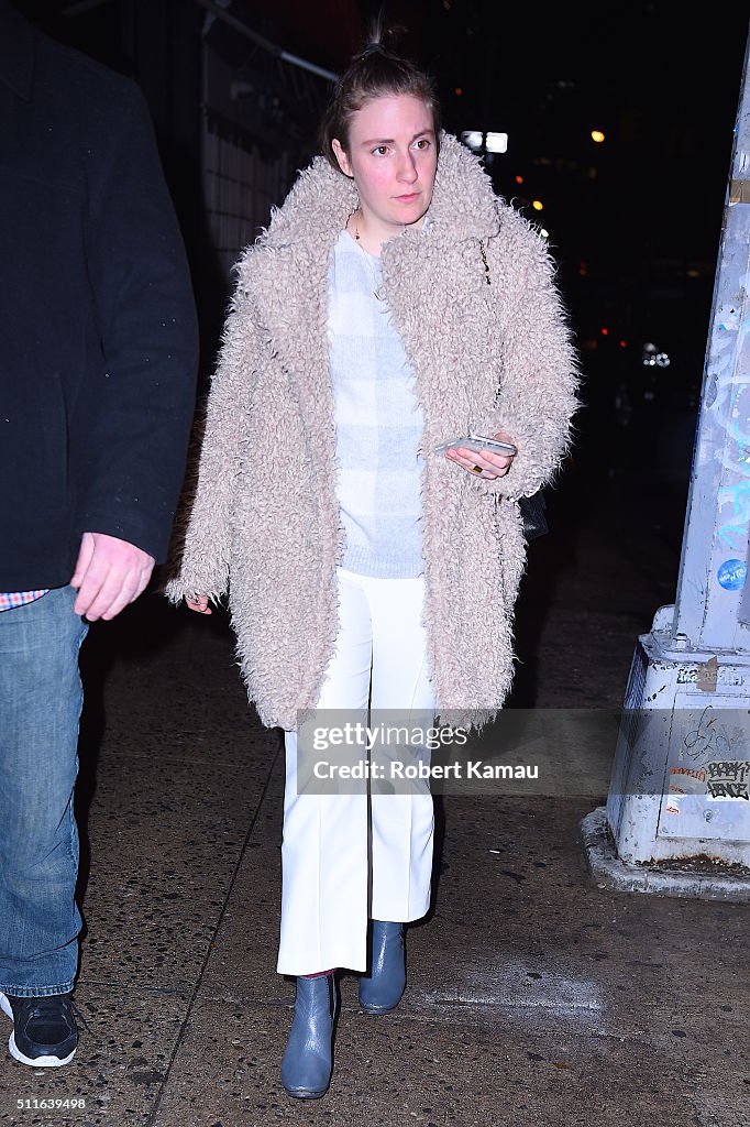 Celebrity Sightings in New York City - February 21, 2016