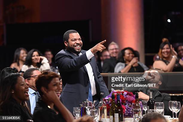 Rapper-actor Ice Cube attends the 2016 ABFF Awards: A Celebration Of Hollywood at The Beverly Hilton Hotel on February 21, 2016 in Beverly Hills,...