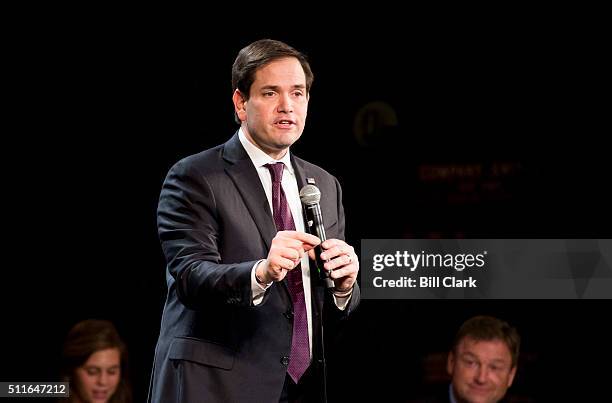 Marco Rubio holds a campaign rally at the Texas Station Gambling Hall & Hotel in North Las Vegas on Sunday, Feb. 21, 2016. The Nevada GOP caucus will...