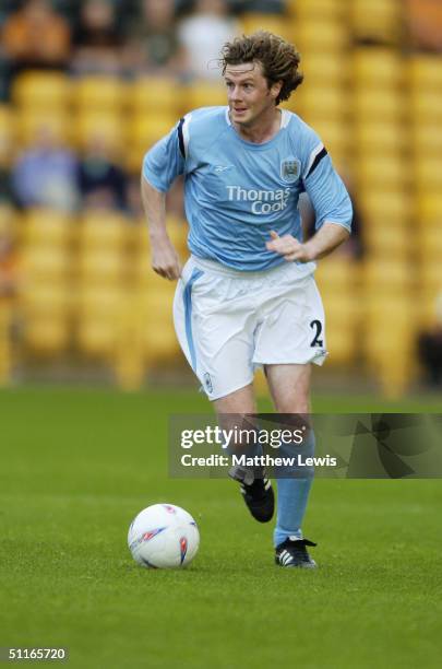 Steve McManaman of Manchester City in action during the Pre-Season friendly match between Wolverhampton Wanderers and Manchester City at Molineux...