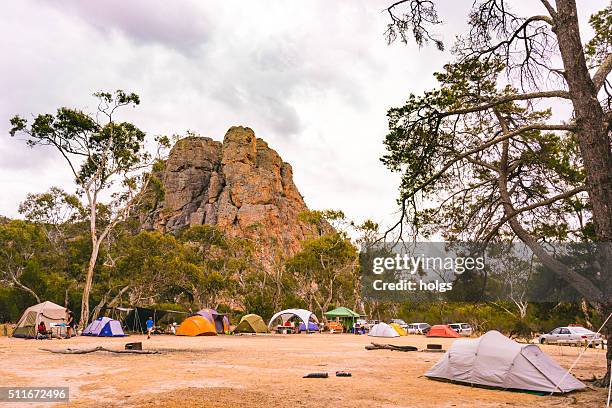 campers at grampians national park - grampians stock pictures, royalty-free photos & images