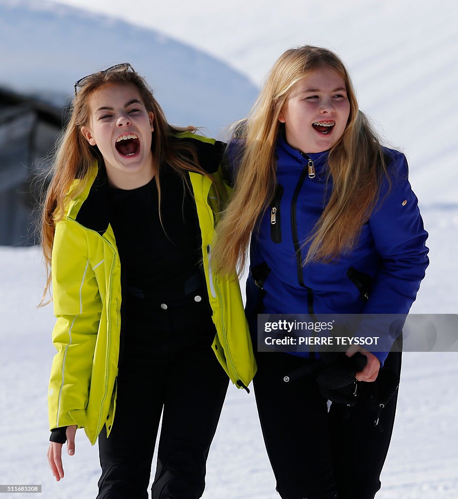 AUSTRIA-NETHERLANDS-ROYALS-SKI
