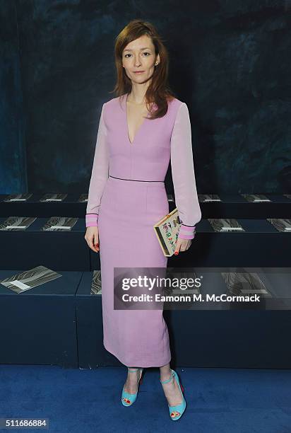 Audrey Marnay attends the Roksanda show during London Fashion Week Autumn/Winter 2016/17 at on February 22, 2016 in London, England.