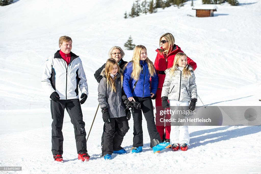 The Dutch Royal Family Hold Annual Photo Call In Lech