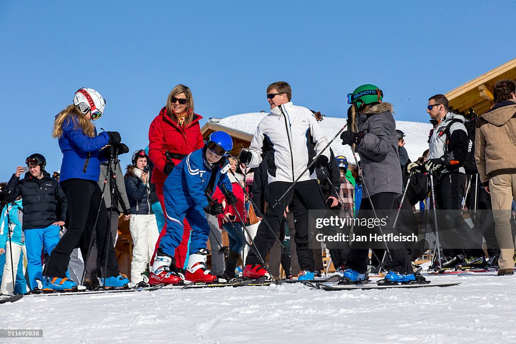 The Dutch Royal Family Hold Annual Photo Call In Lech