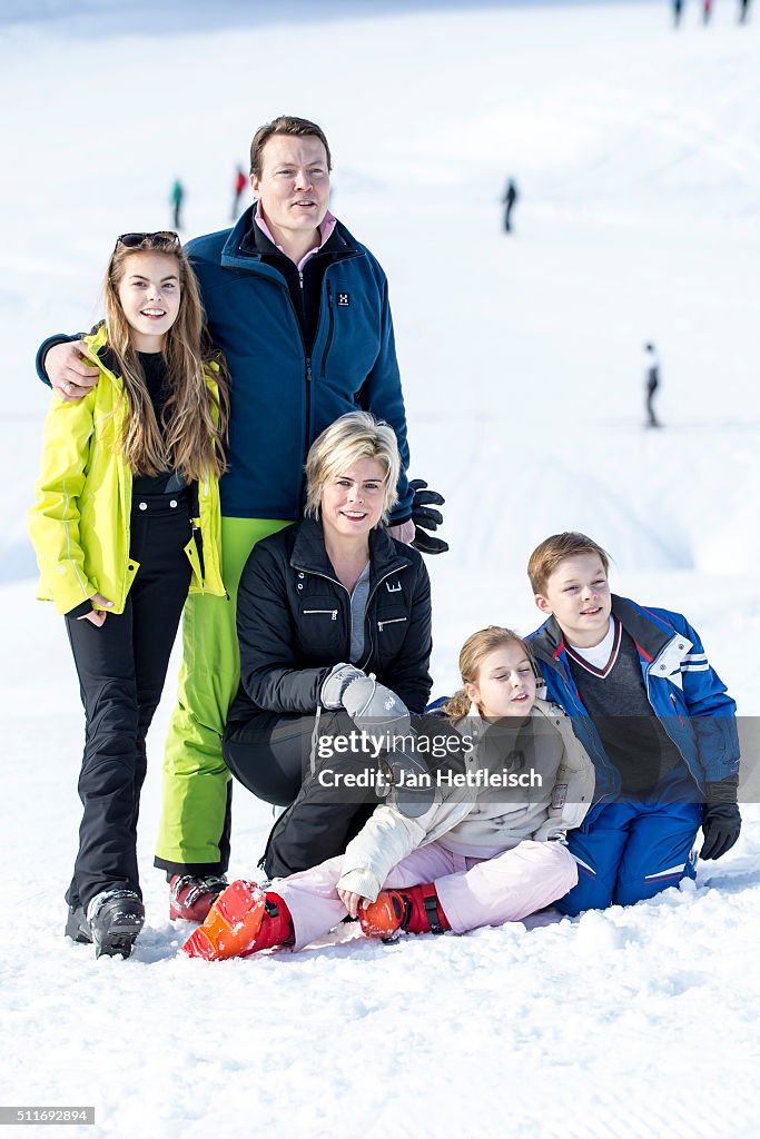 The Dutch Royal Family Hold Annual Photo Call In Lech