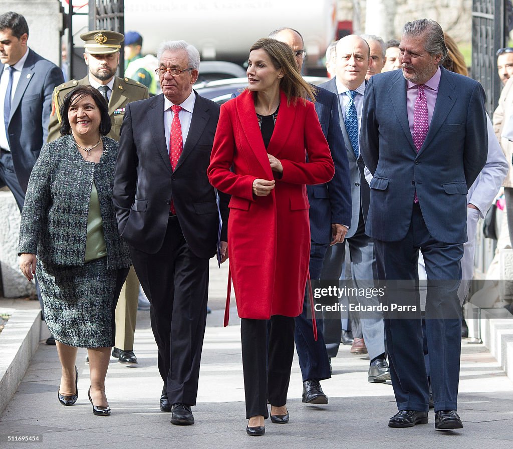 Queen Letizia of Spain Visits 'Nino Jesus' Children's Hospital