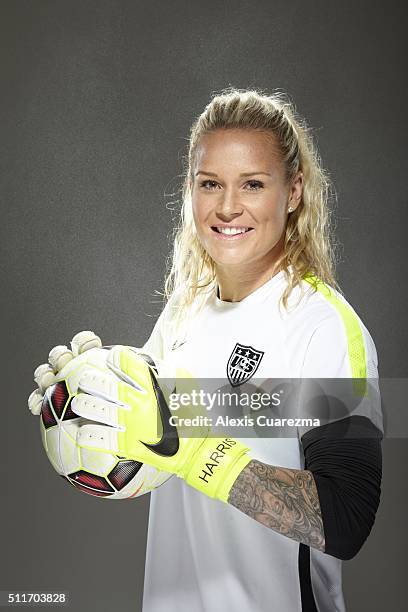 United States National Soccer team member, Ashlyn Harris is photographed for Sports Illustrated on May 2, 2015 in Newport Beach, California. CREDIT...