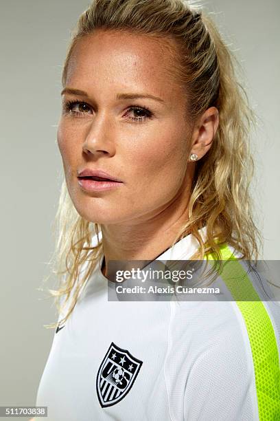 United States National Soccer team member, Ashlyn Harris is photographed for Sports Illustrated on May 2, 2015 in Newport Beach, California. CREDIT...