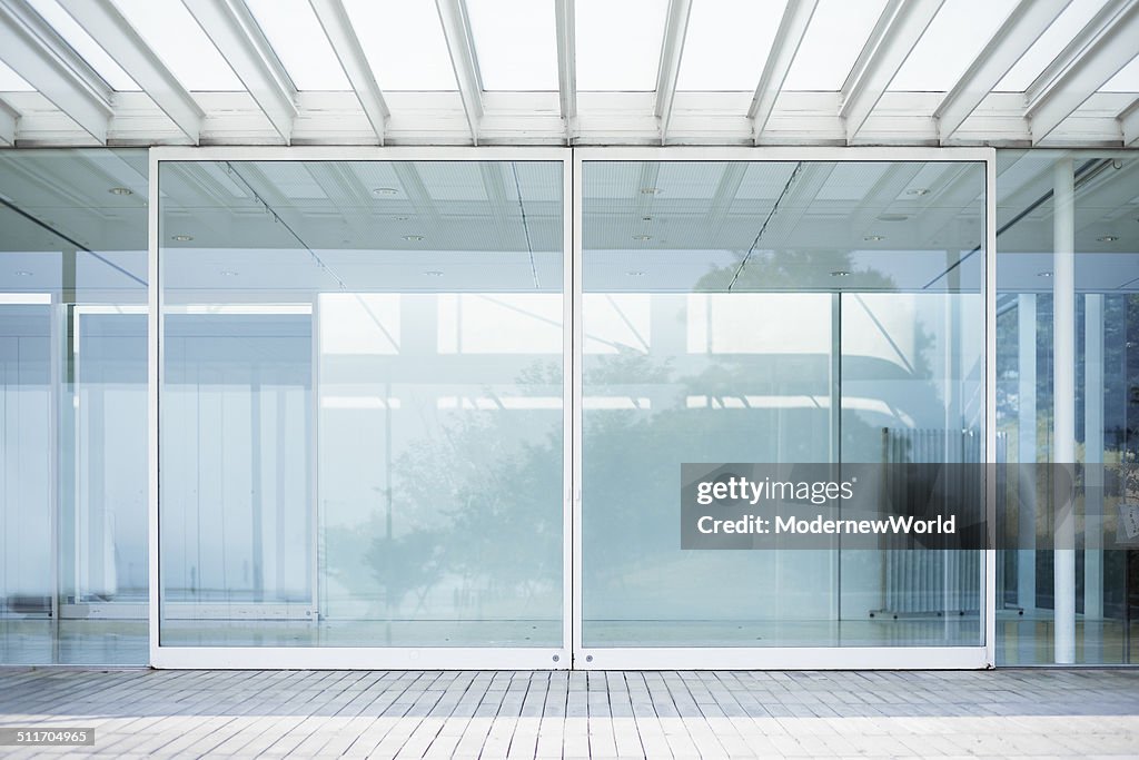 Reflection in the large window