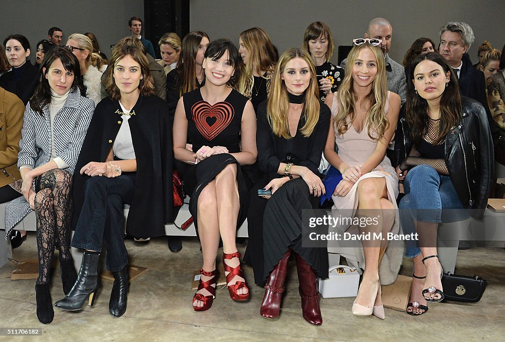 Christopher Kane - Front Row - LFW AW16