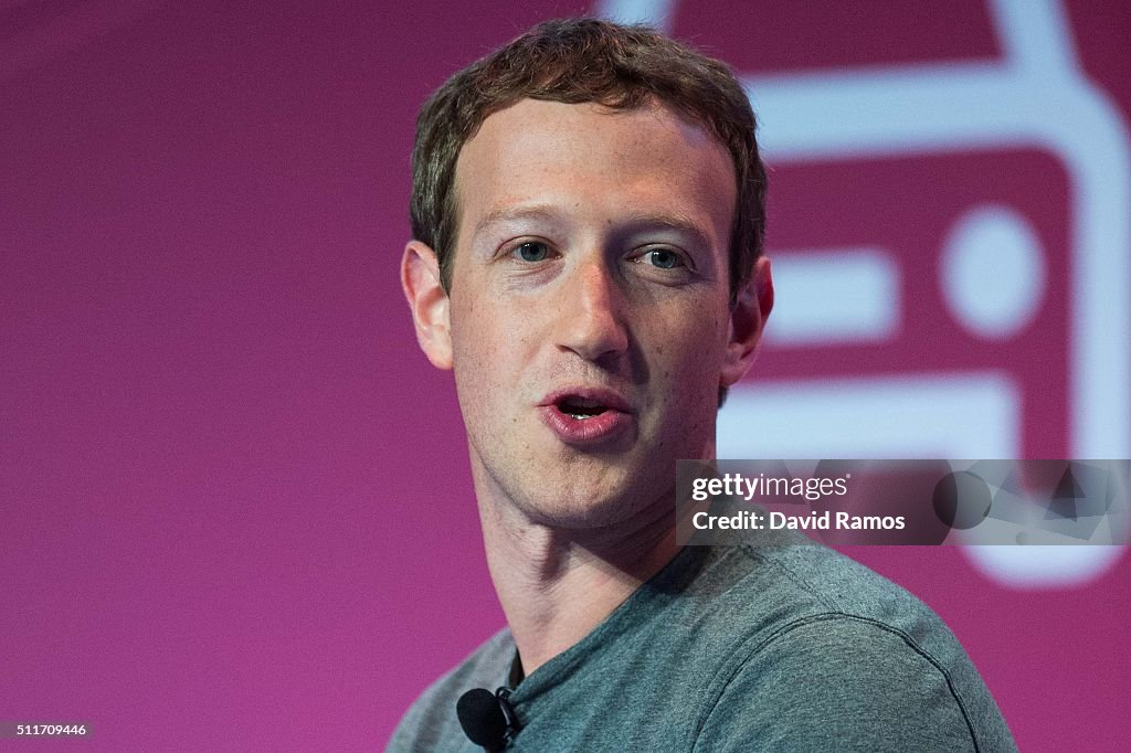 Mark Zuckerberg Attends Mobile World Congress 2016