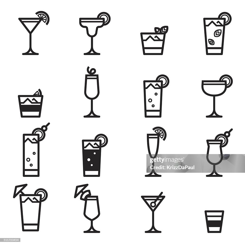 Cocktails Icons