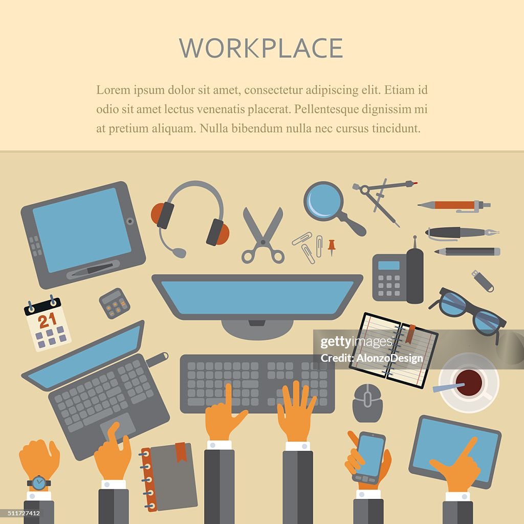 Workplace Learning Graphics Workplace Concept High-Res Vector Graphic - Getty Images