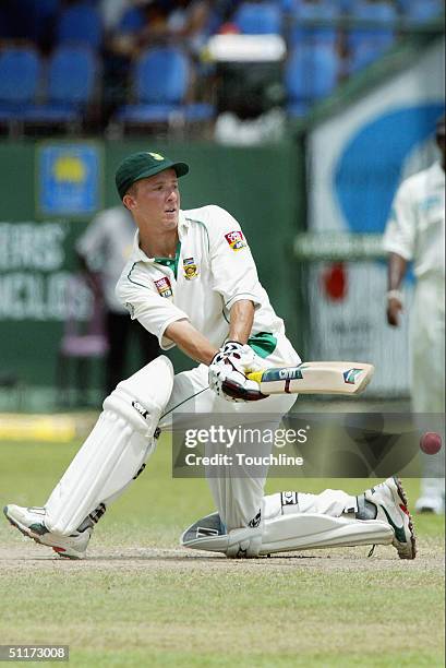 Boeta Dippenaar of South Africa in action during the 5th day of the Second Test between between Sri Lanka and South Africa at Singhalese Sport Club...